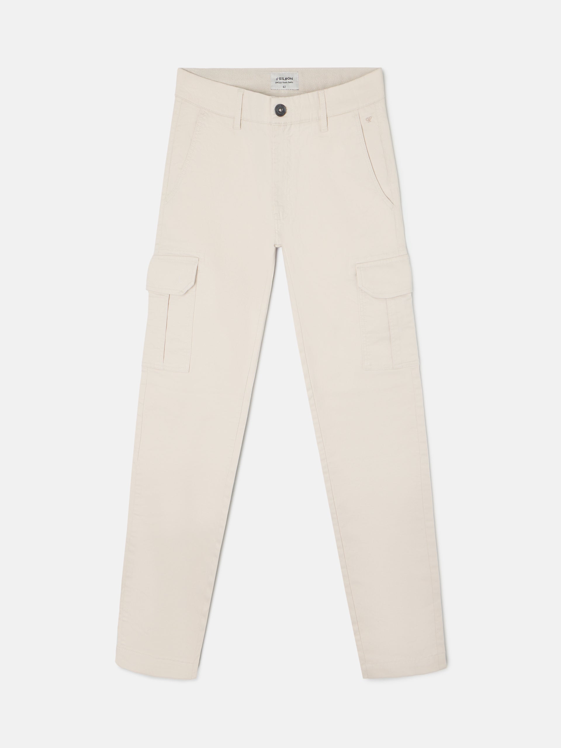 Pantalon cargo casual piedra