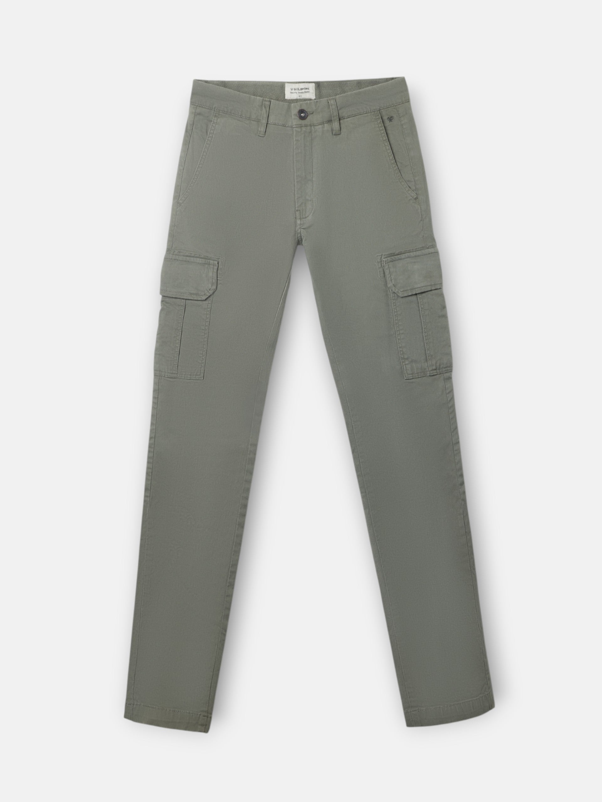 Pantalon cargo casual verde