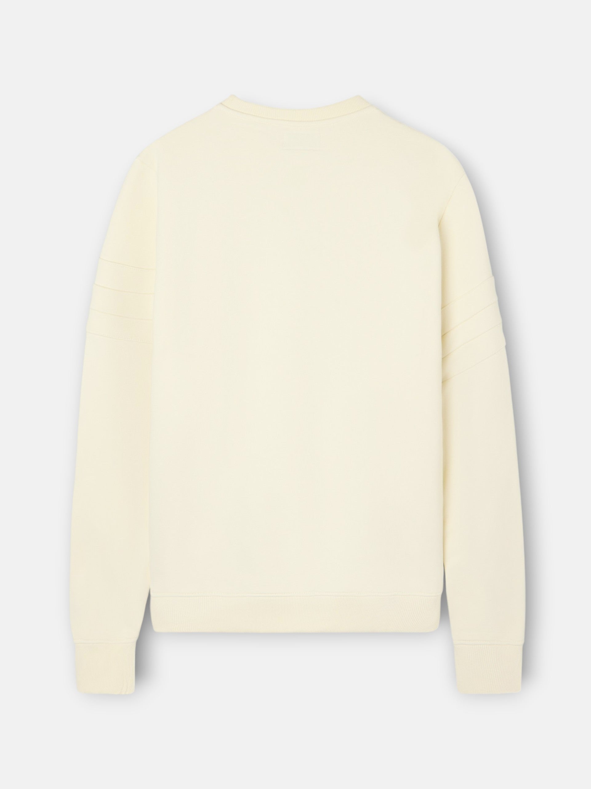 Sudadera raqueta relieve tono crema
