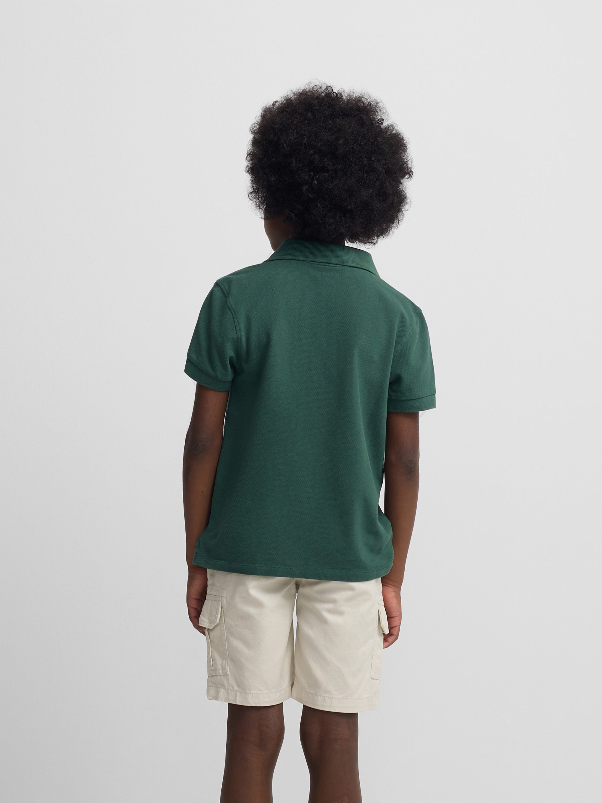 Polo enfant classique raquette verte