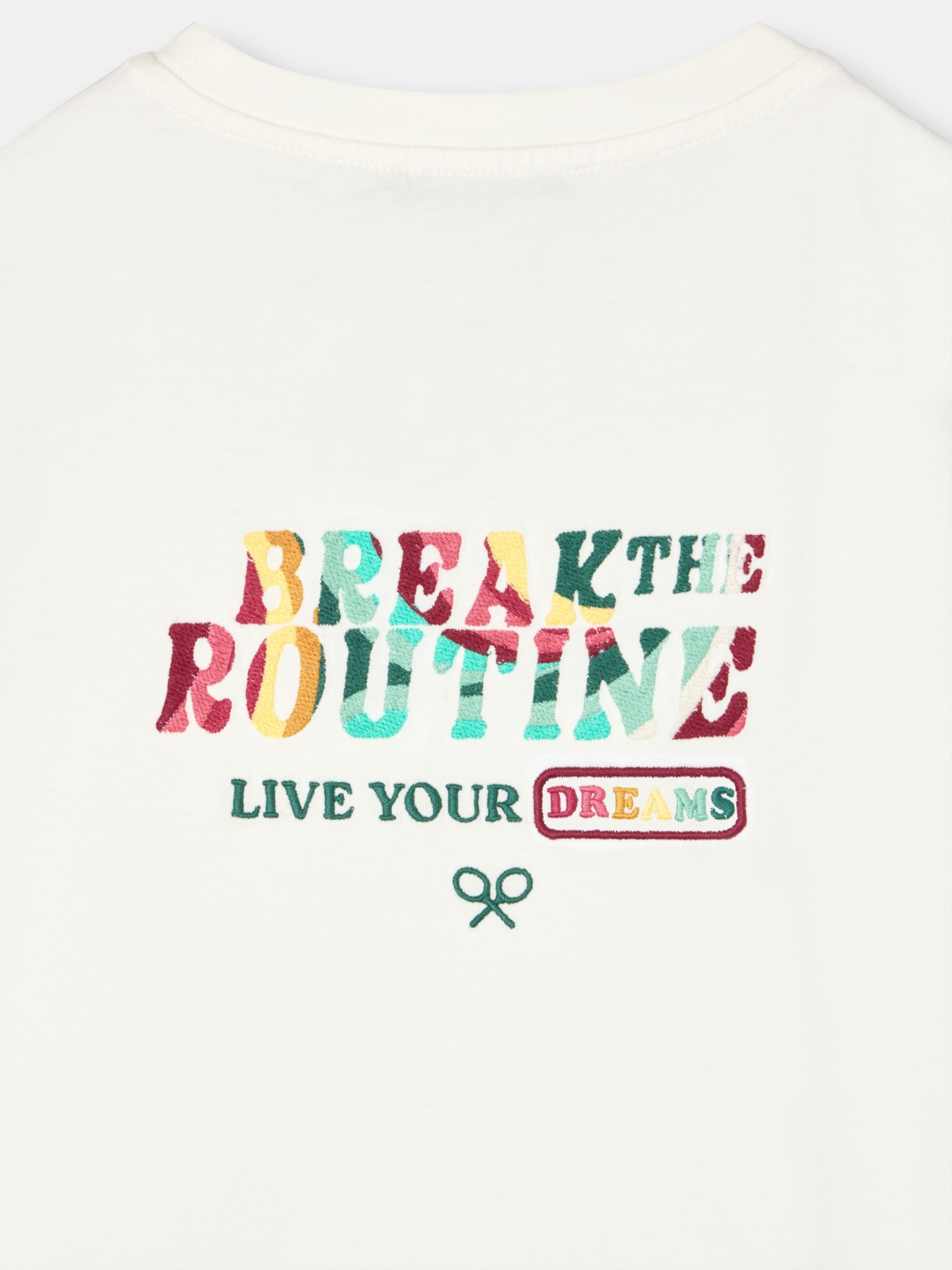 Camiseta woman break the routine blanca
