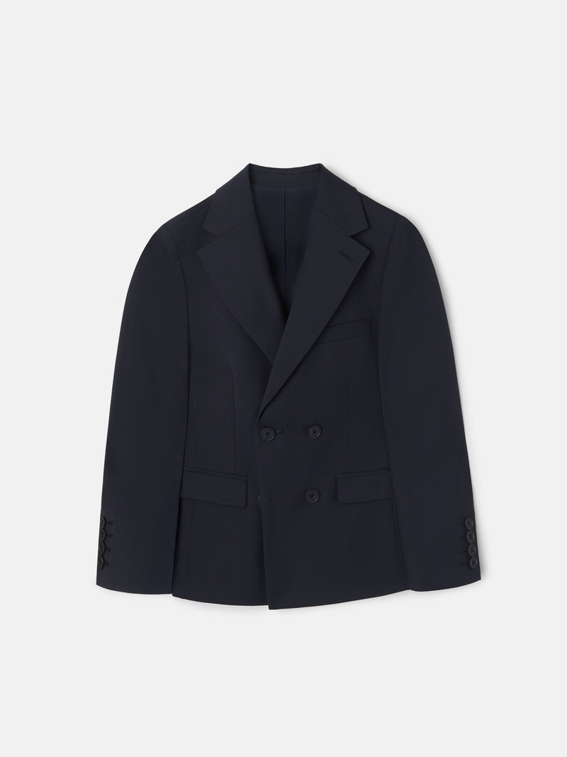 Veste croisée classique bleu marine pour enfants