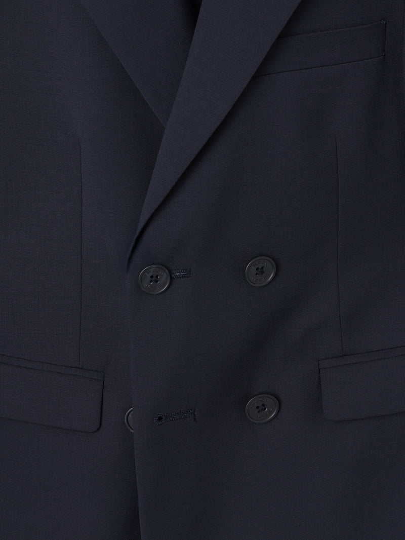 Veste croisée classique bleu marine pour enfants