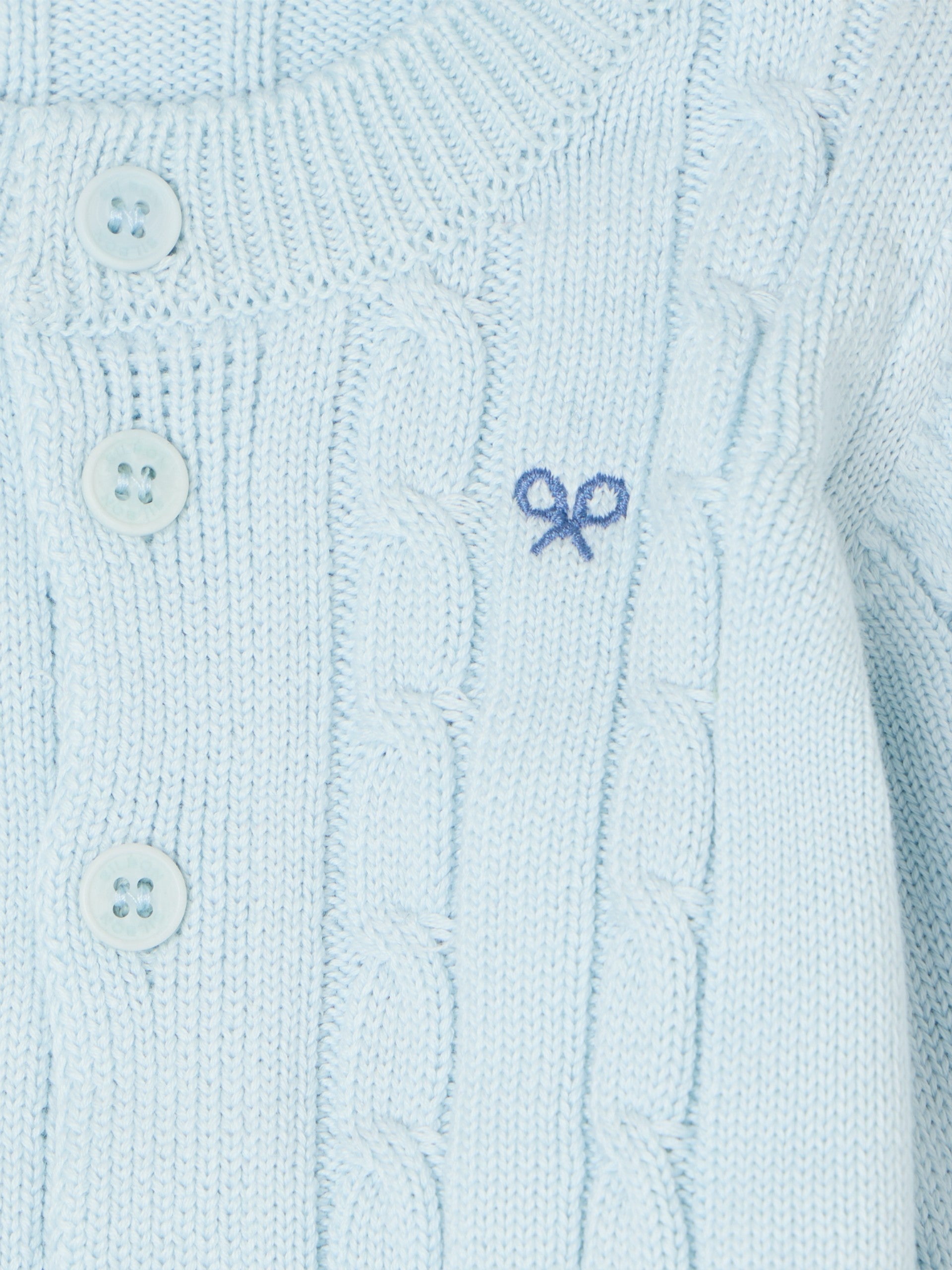 Conjunto ochos baby silbon azul celeste