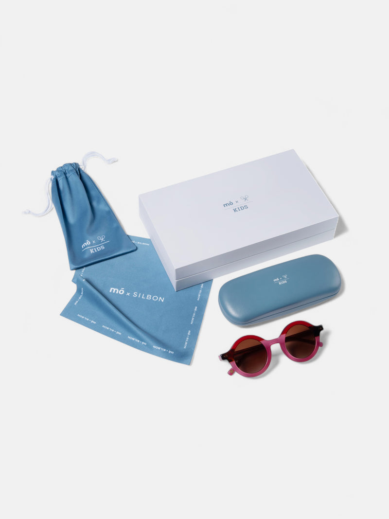 Gafa de sol MOXSILBON girl Ace rosa y granate