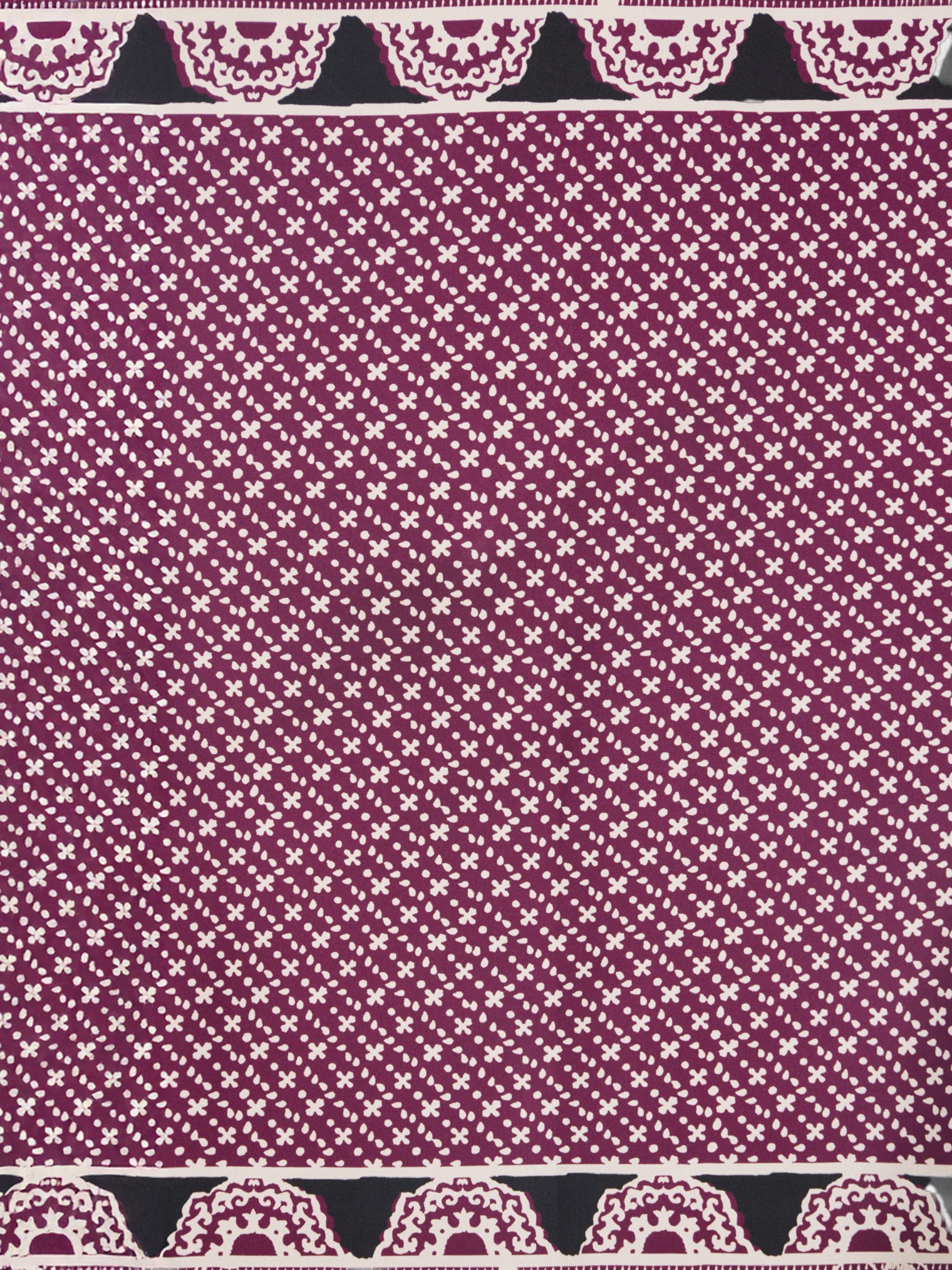 Pañuelo estampado burdeos