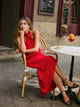 Vestido CaprileXSilbon halter vermelho