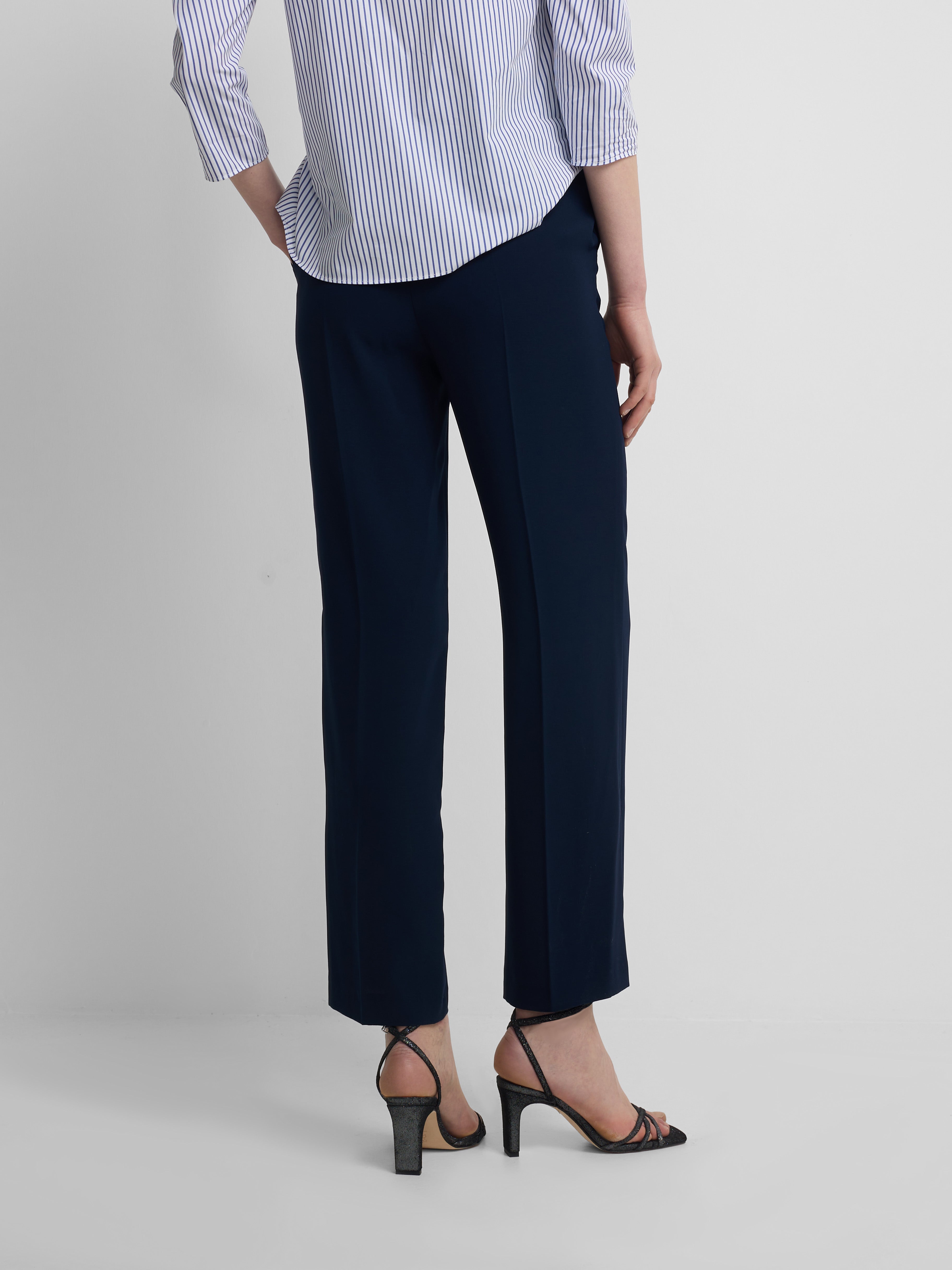 Classic navy blue women's trousers
