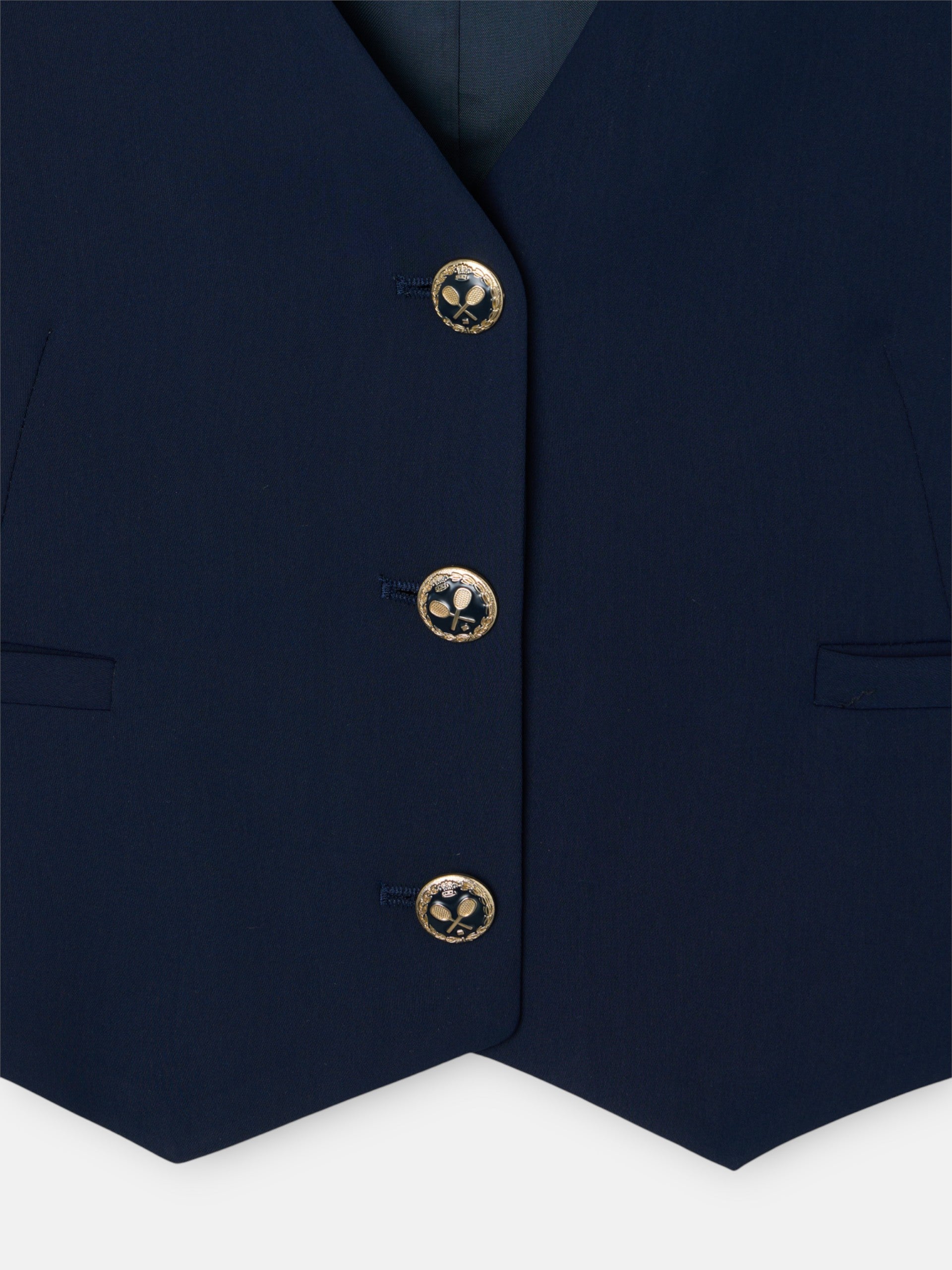 Gilet femme classique bleu marine