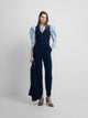 Classic navy blue women's trousers
