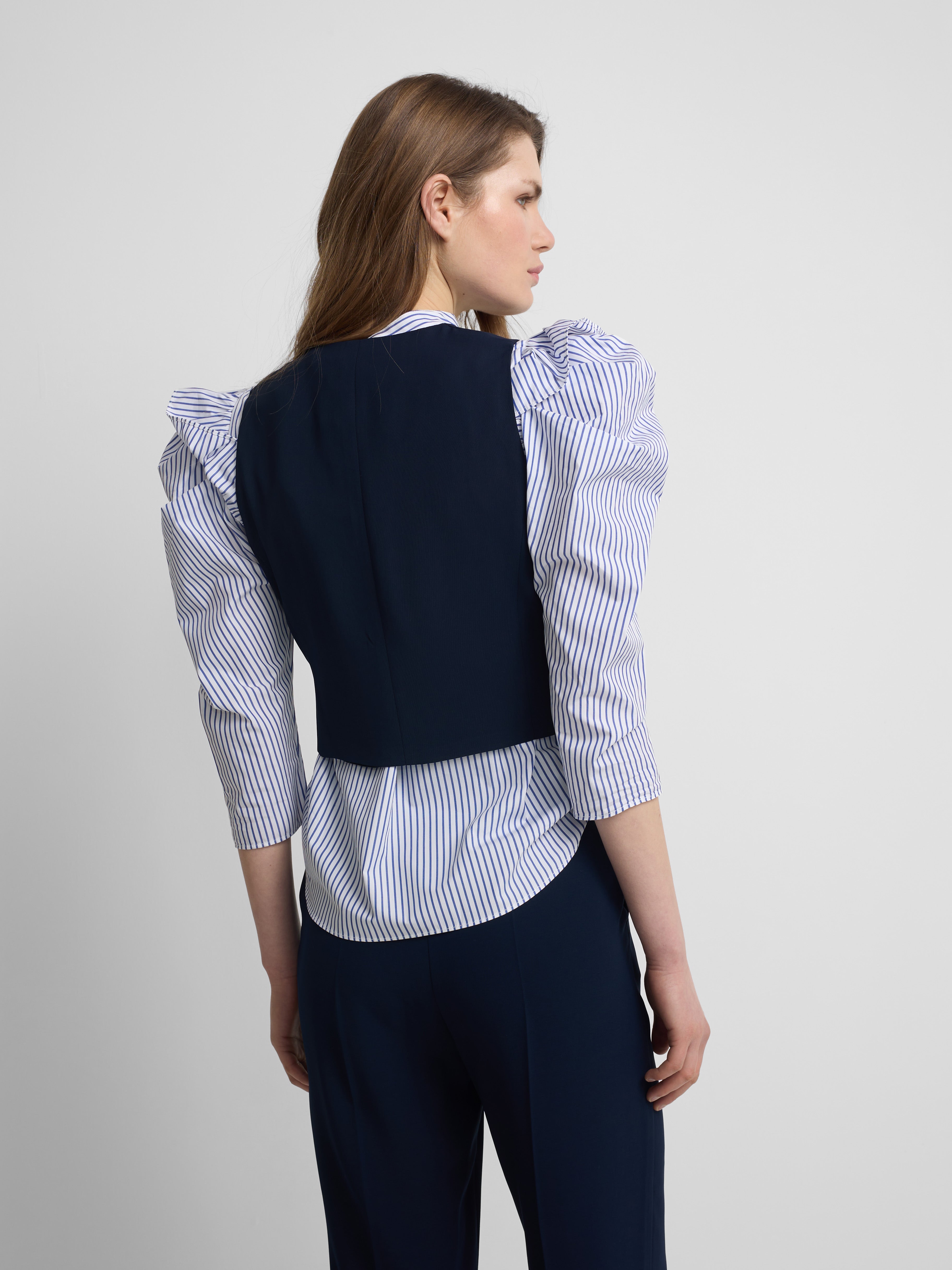Gilet femme classique bleu marine