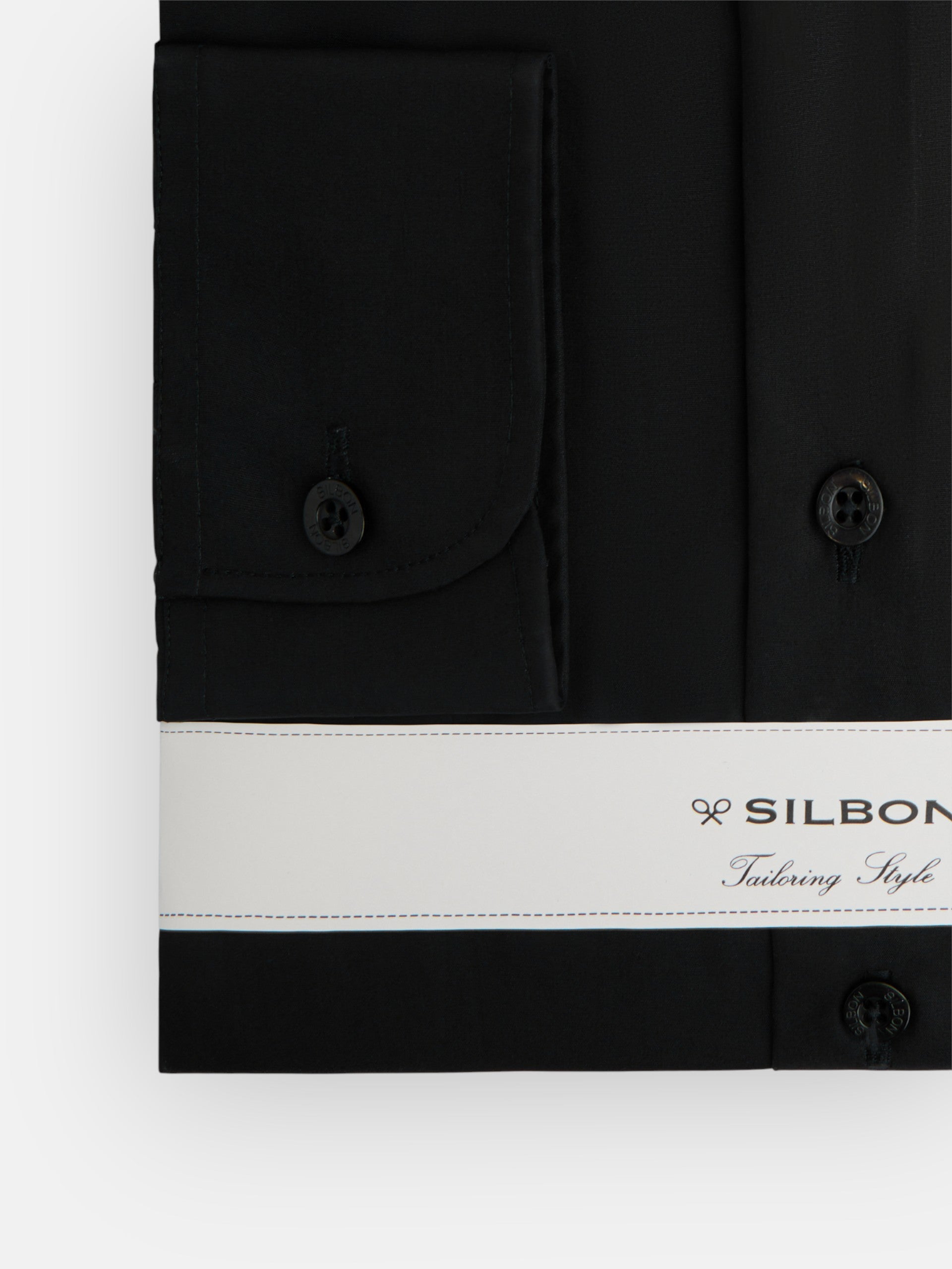 Plain black dress shirt