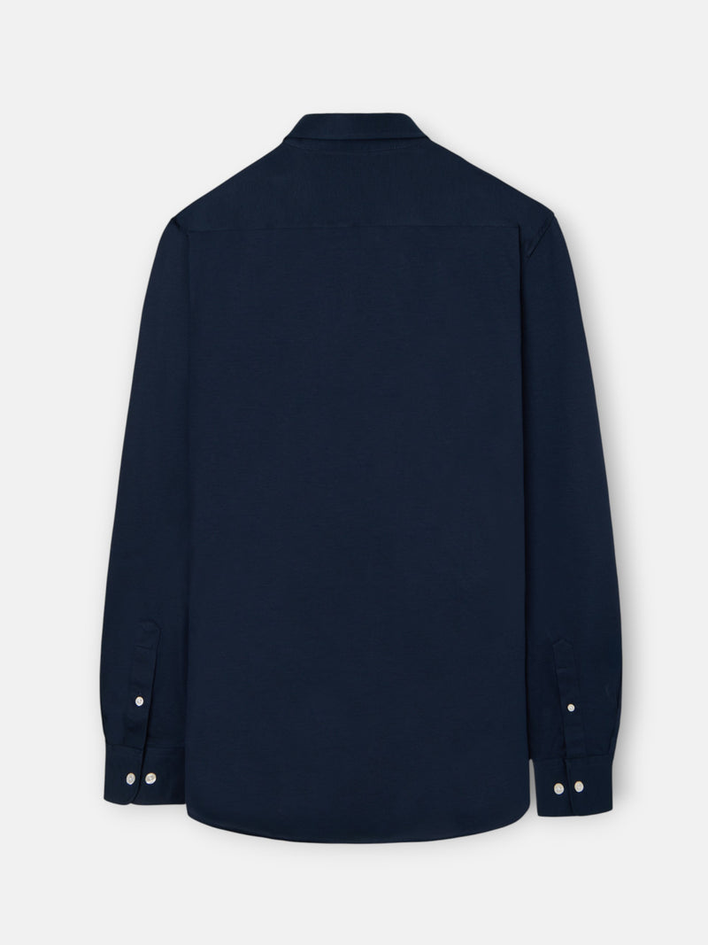 Chemise sport technique bleu marine
