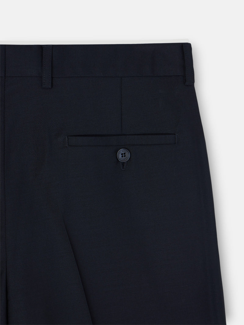 Pantalon traje cruzado stretch navy