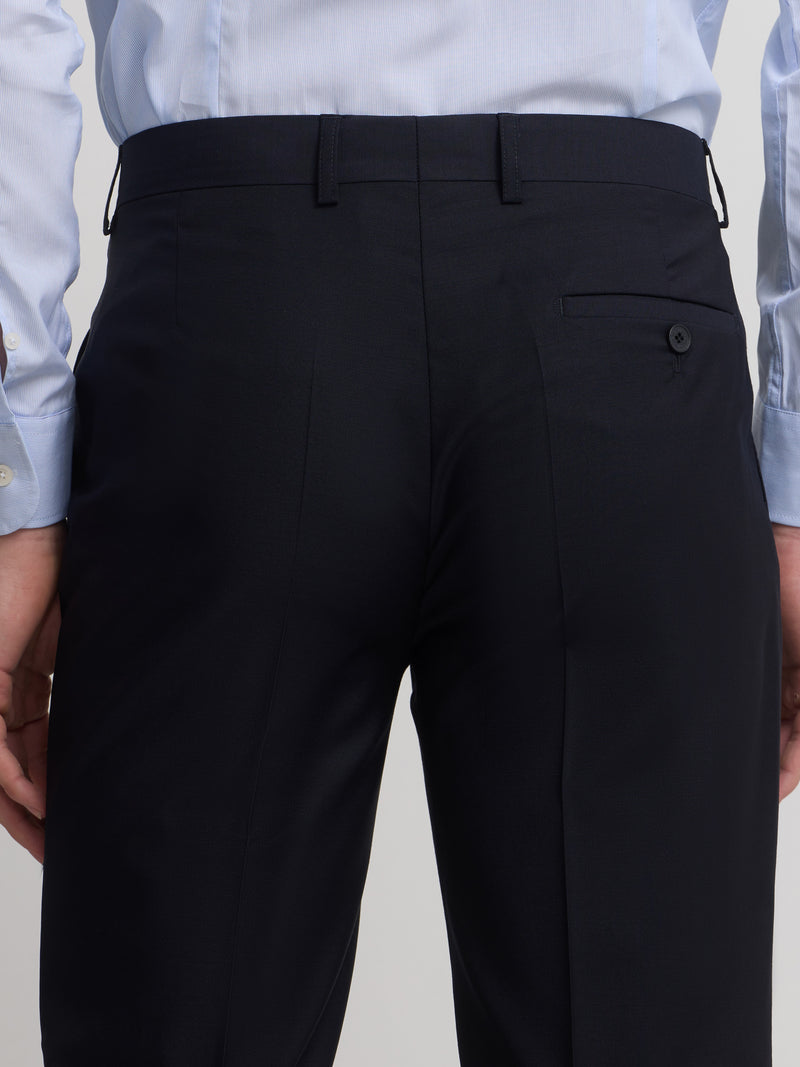 Pantalon traje cruzado stretch navy