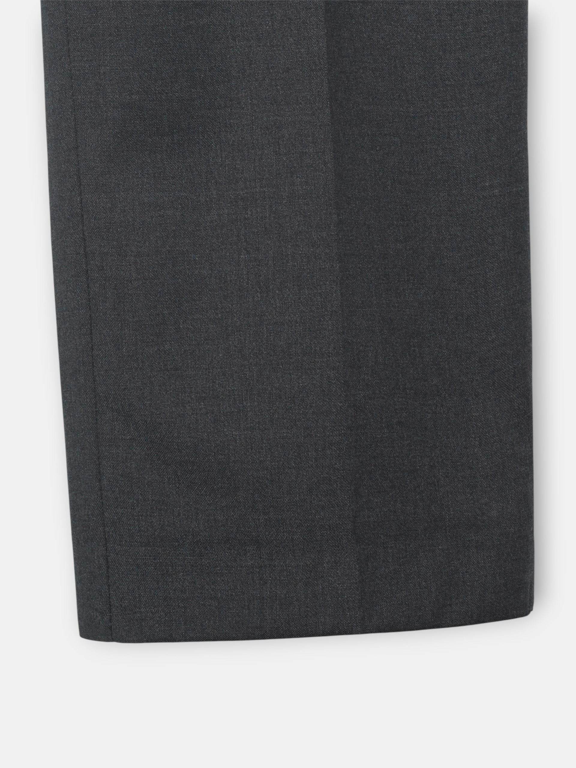 Stretch grey double-breasted suit trousers