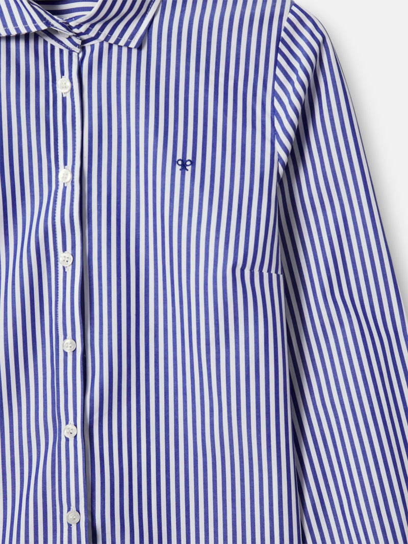 Camisa woman rayas azul y blanco