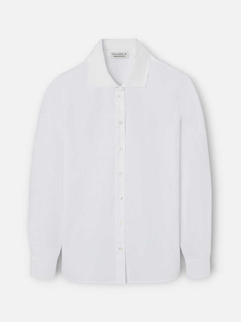 Chemise femme oxford blanc