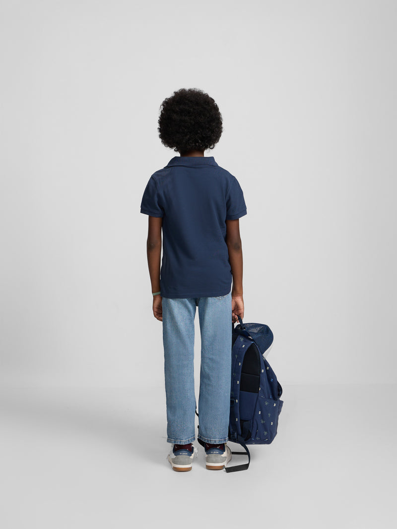 Classic kids' polo mini racket navy blue