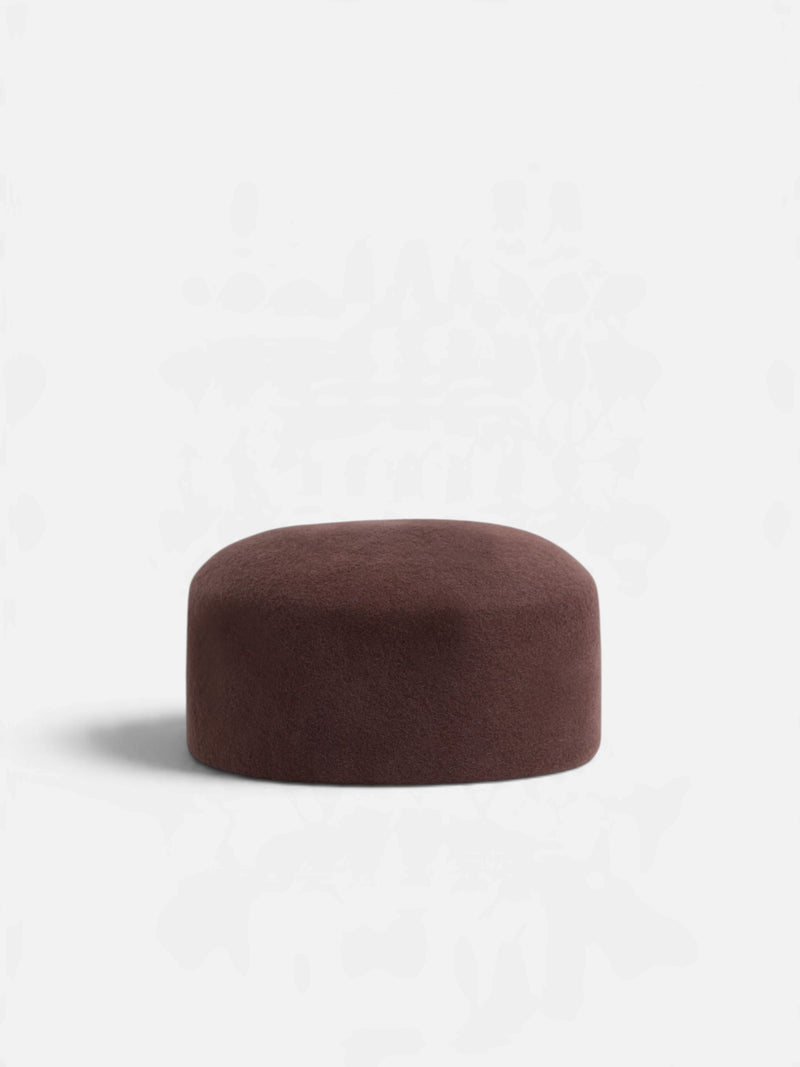 Casquete único castanho