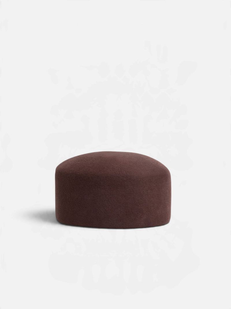 Casquete único castanho