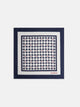 Foulard géométrique raquettes blanc