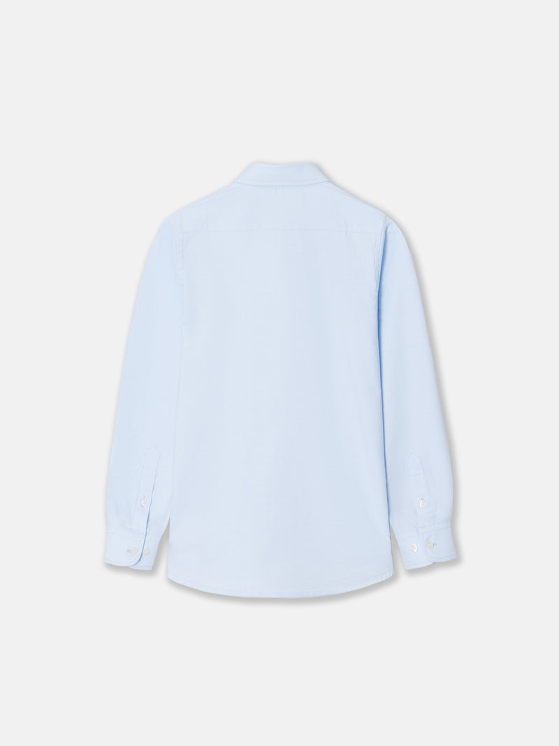 Camisa sport kids clasica oxford celeste