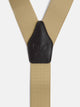 Plain suspenders with beige trim