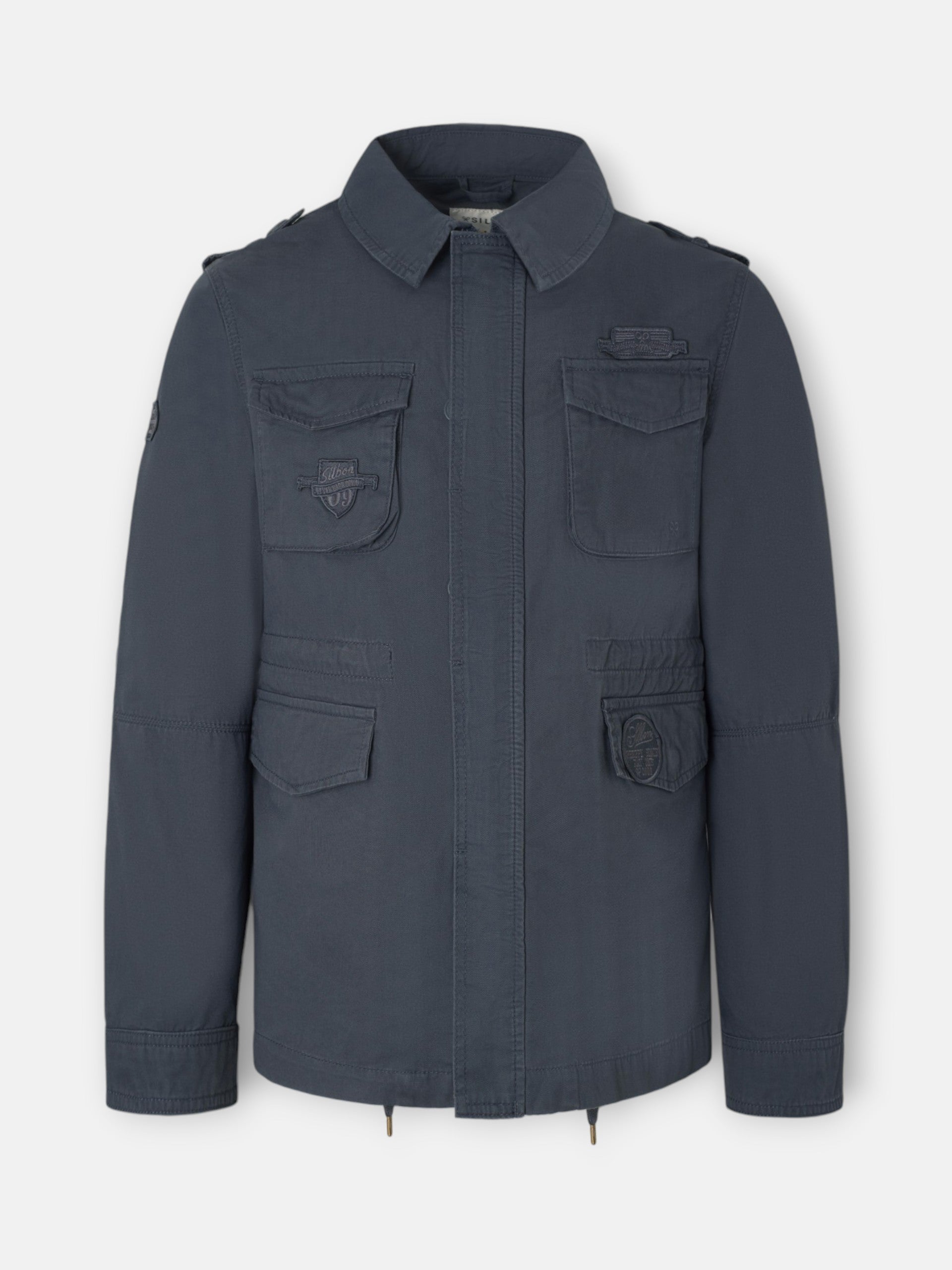 Chaqueta militar azul marino