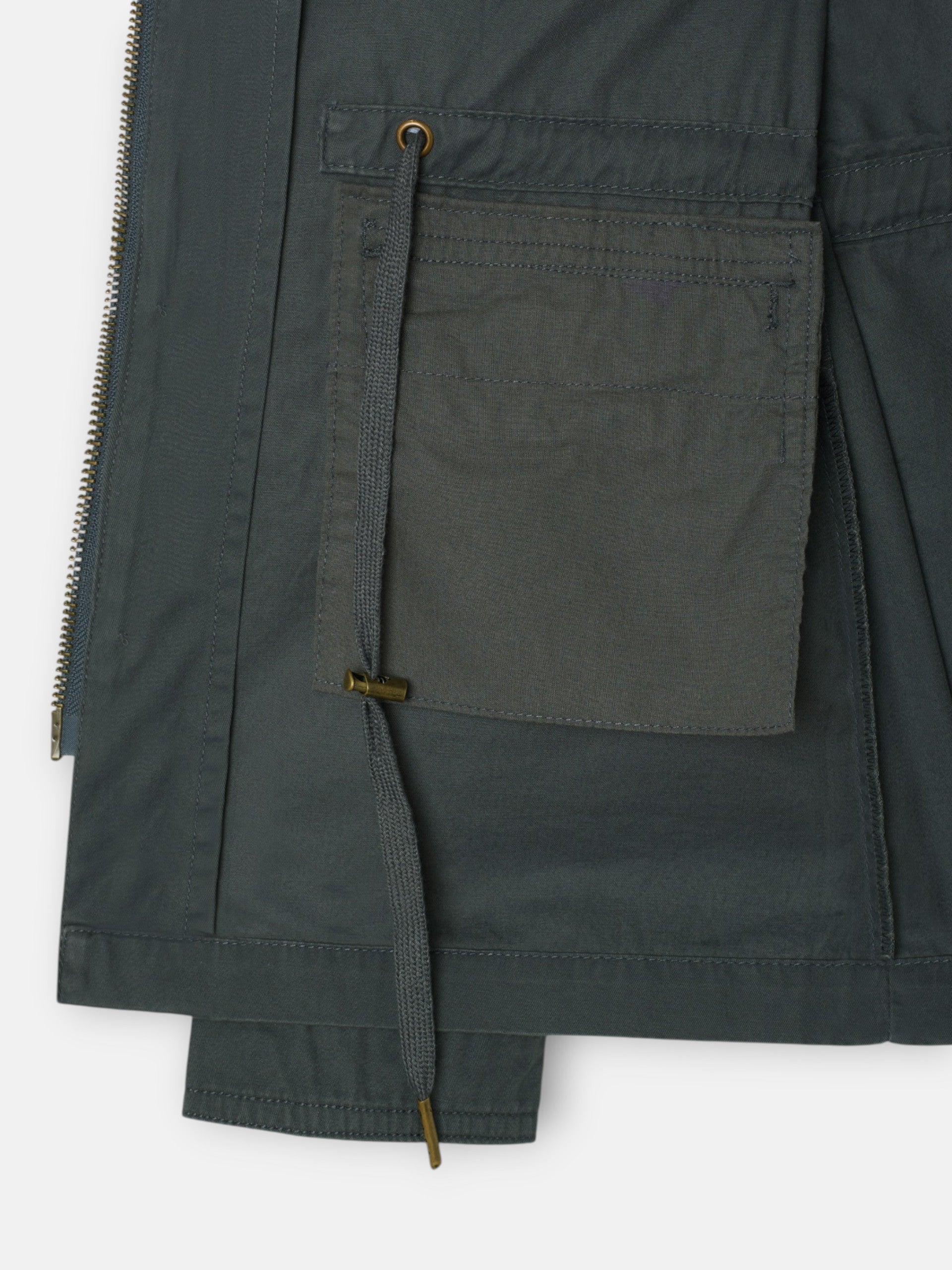 Chaqueta militar verde oscuro
