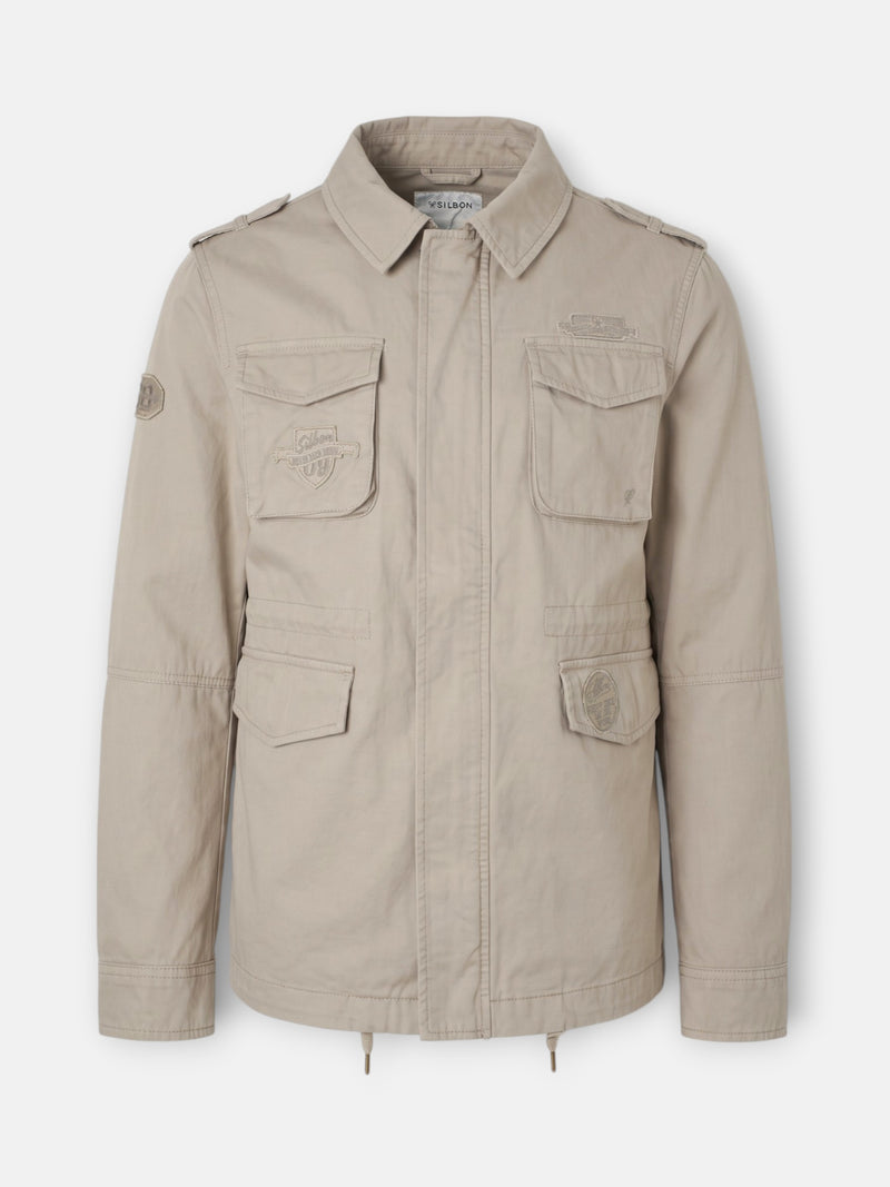 Dark beige military jacket