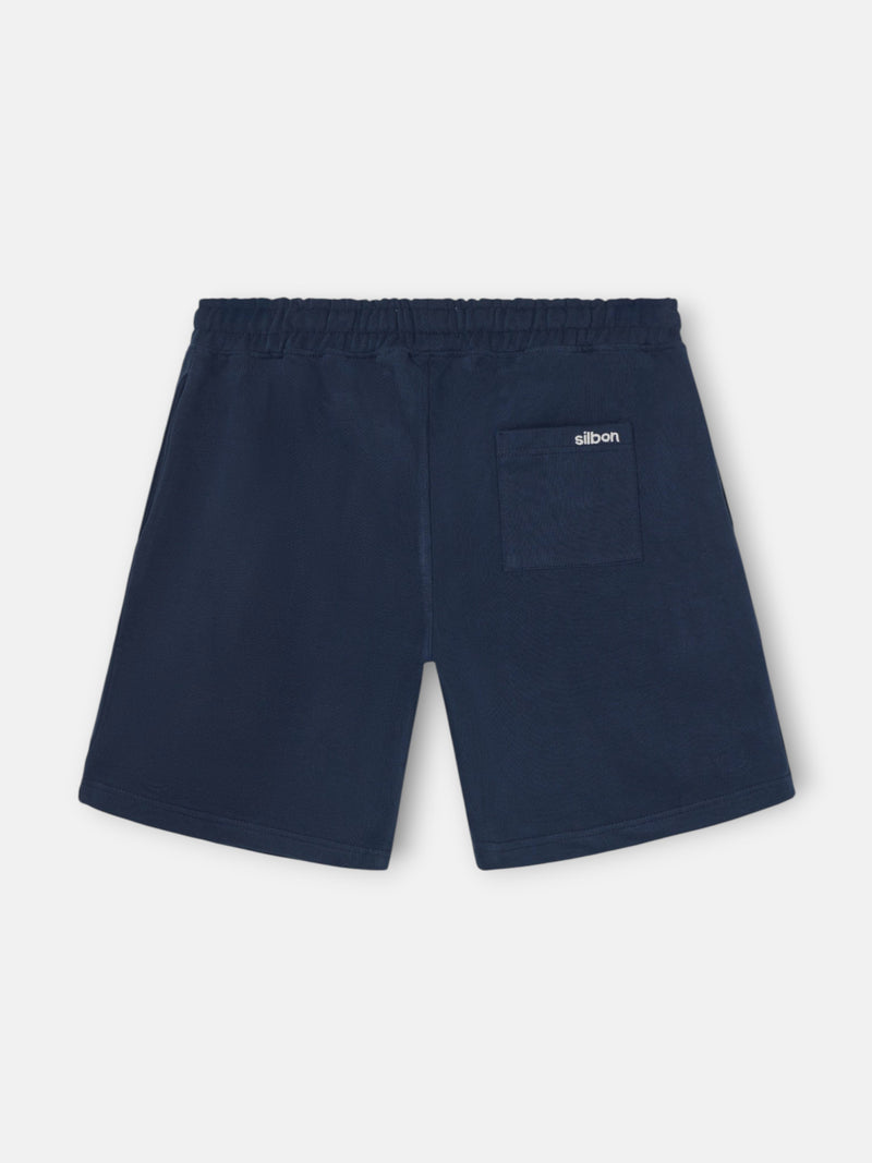 Bermuda de sport bleu marine