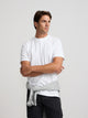 Camiseta lisa minilogo parche blanco