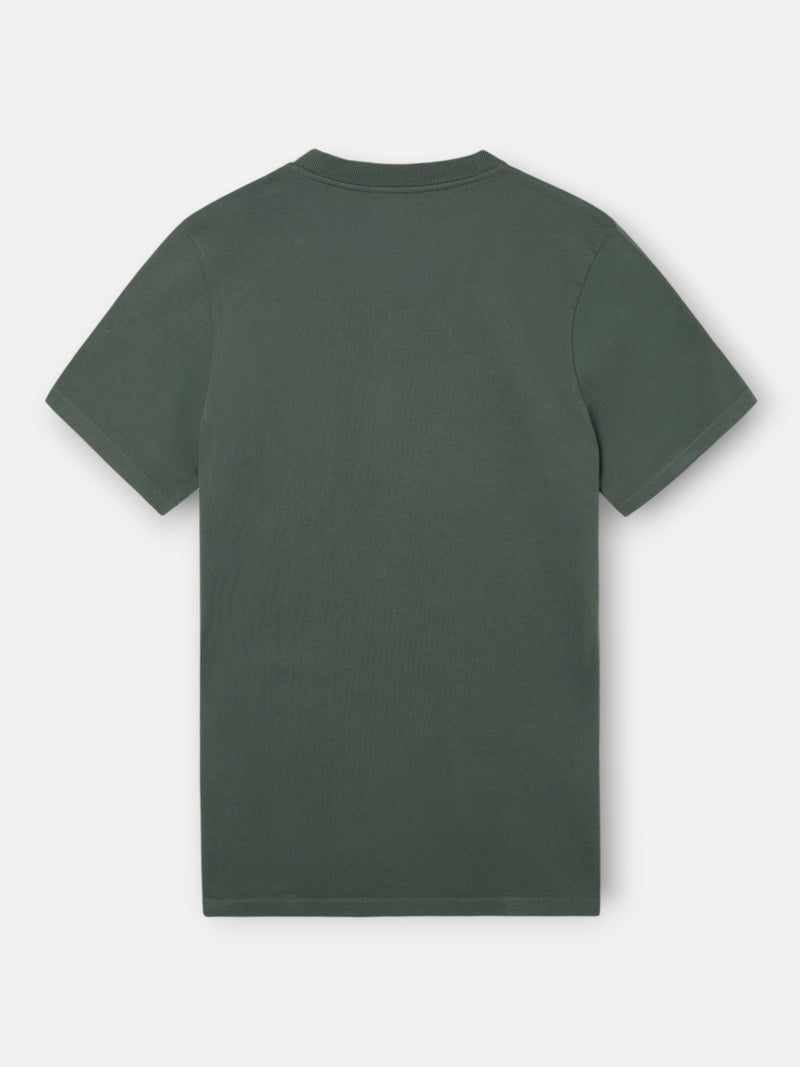 T-shirt unie minilogo patch kaki