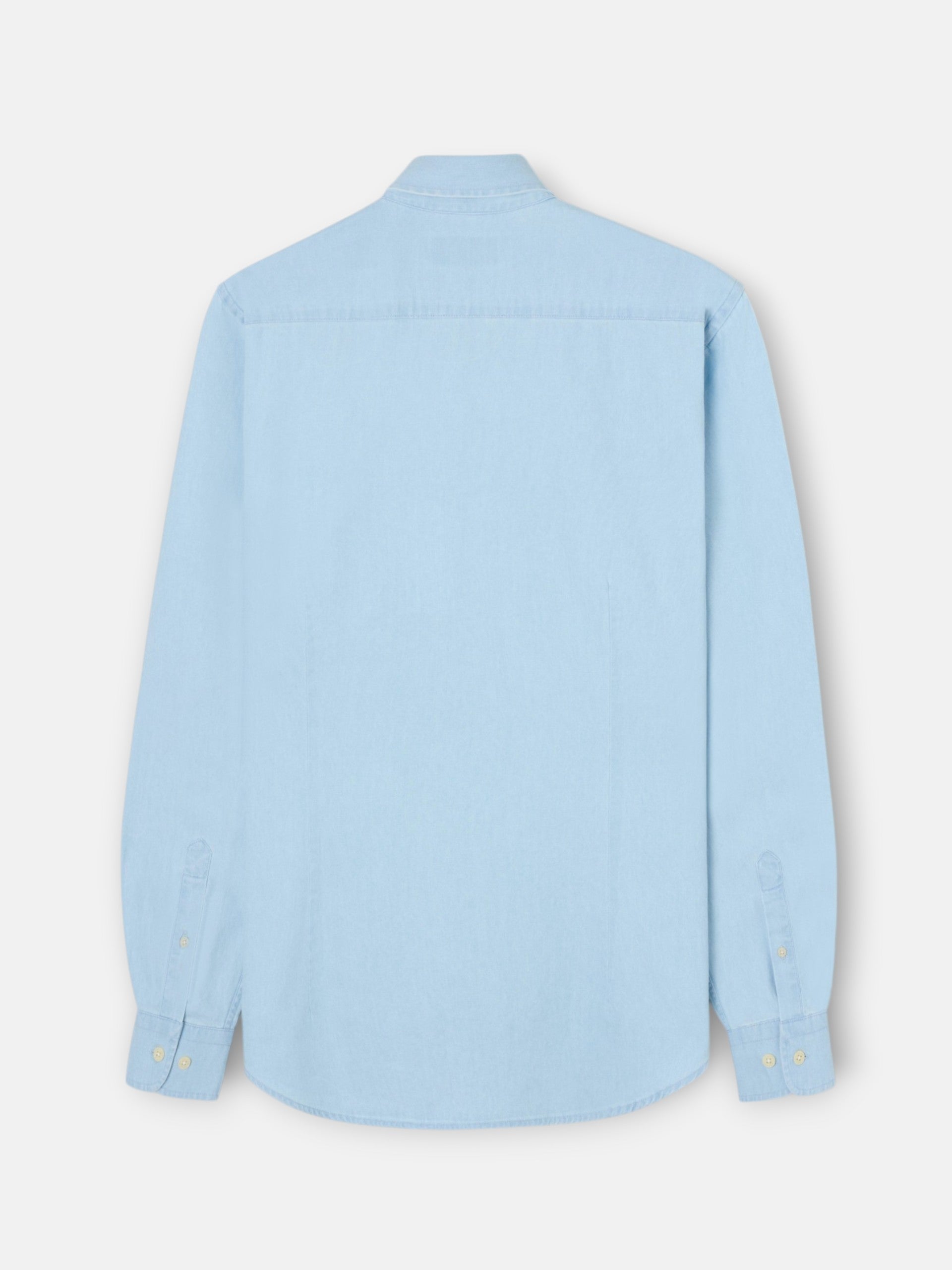 Light blue denim sport shirt