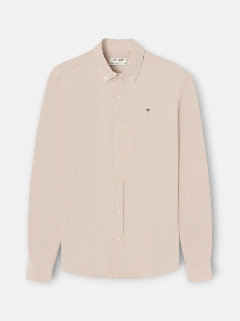 Camisa sport pana beige