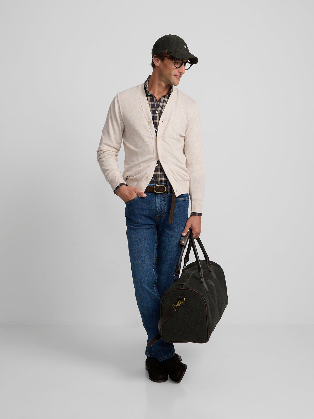 Cardigan classique beige