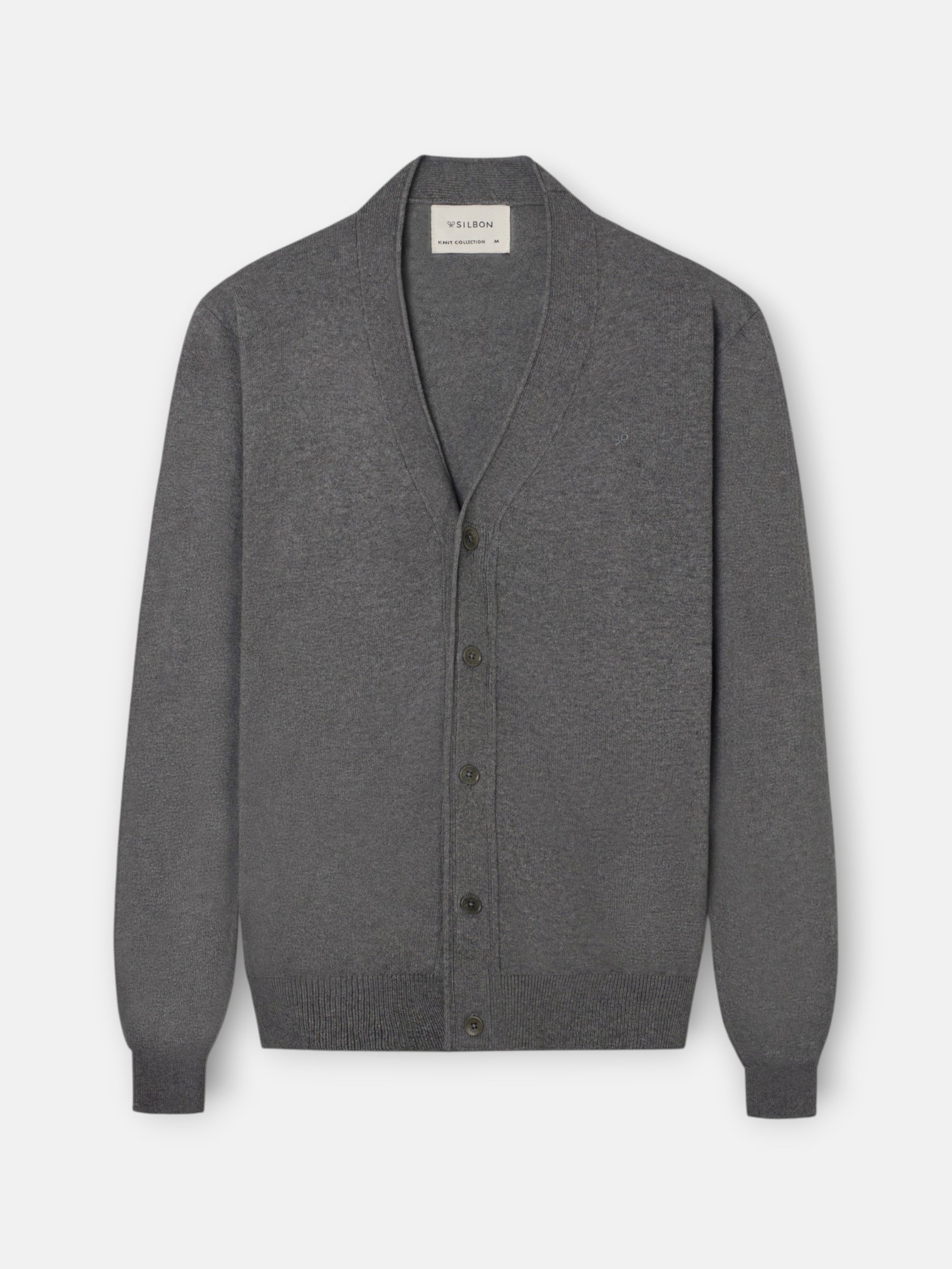 Cardigan clasico gris