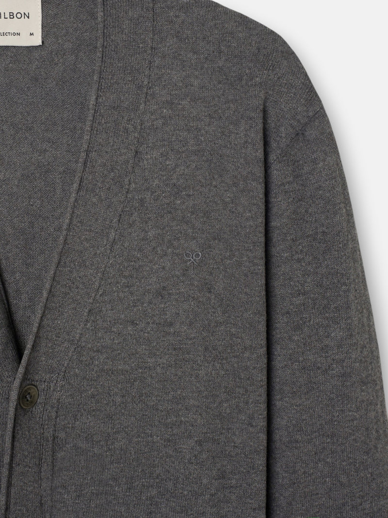 Cardigan clasico gris