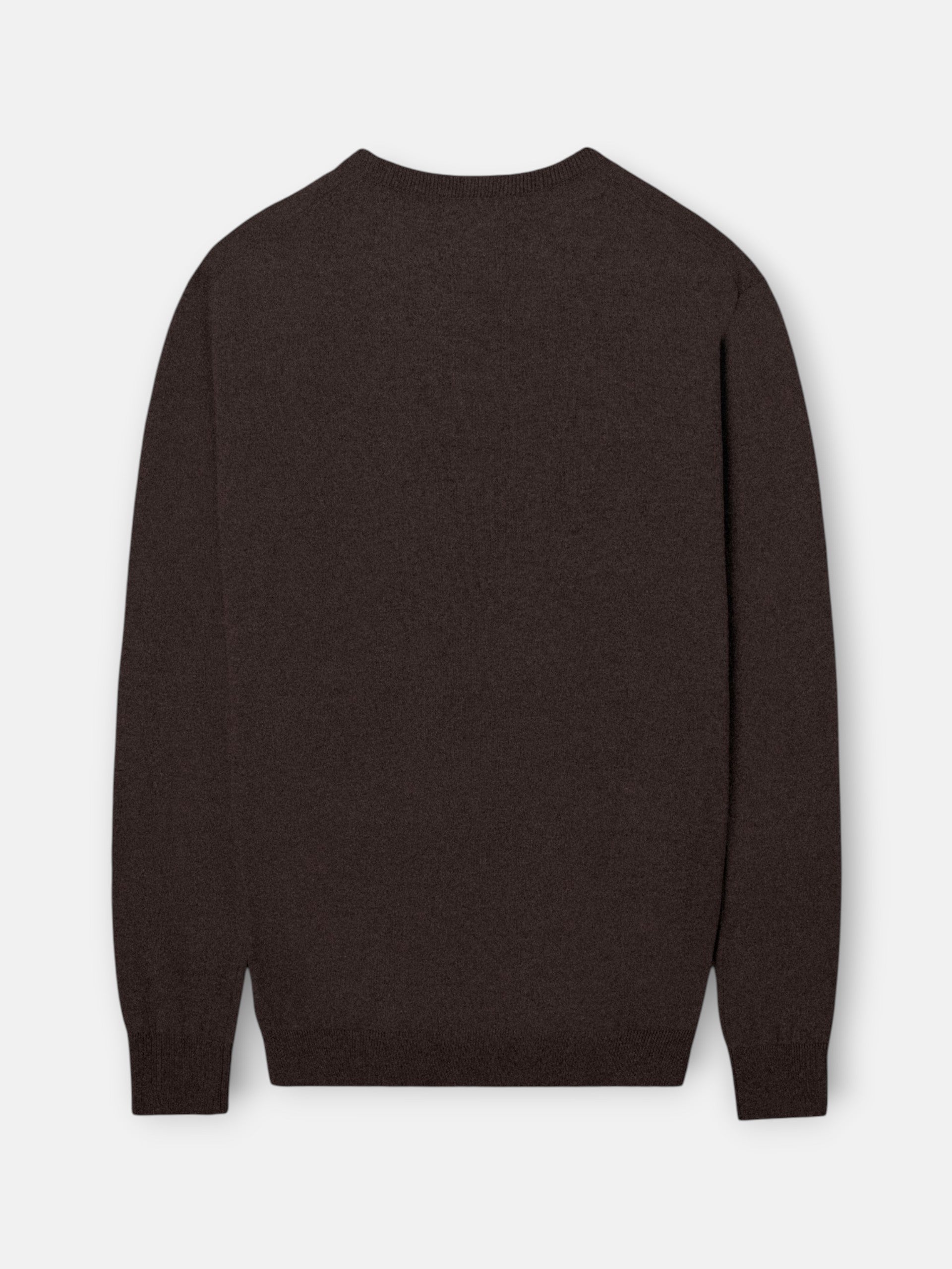 Jersey cuello pico marron