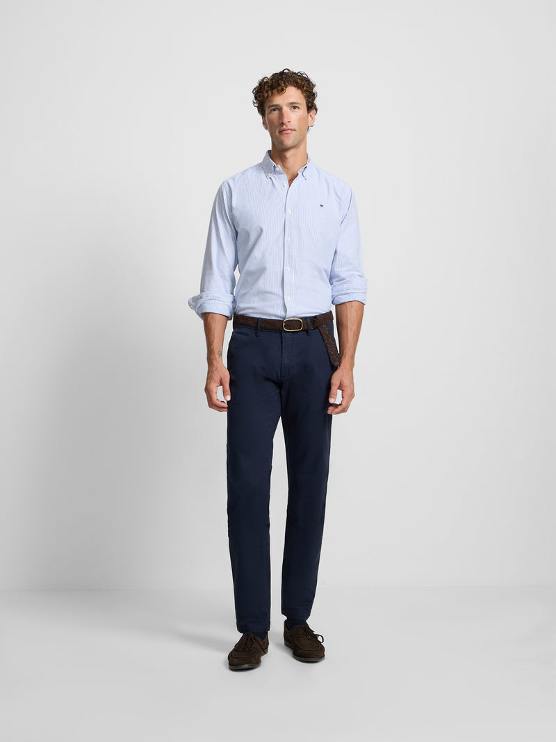 Navy blue sport chino trousers