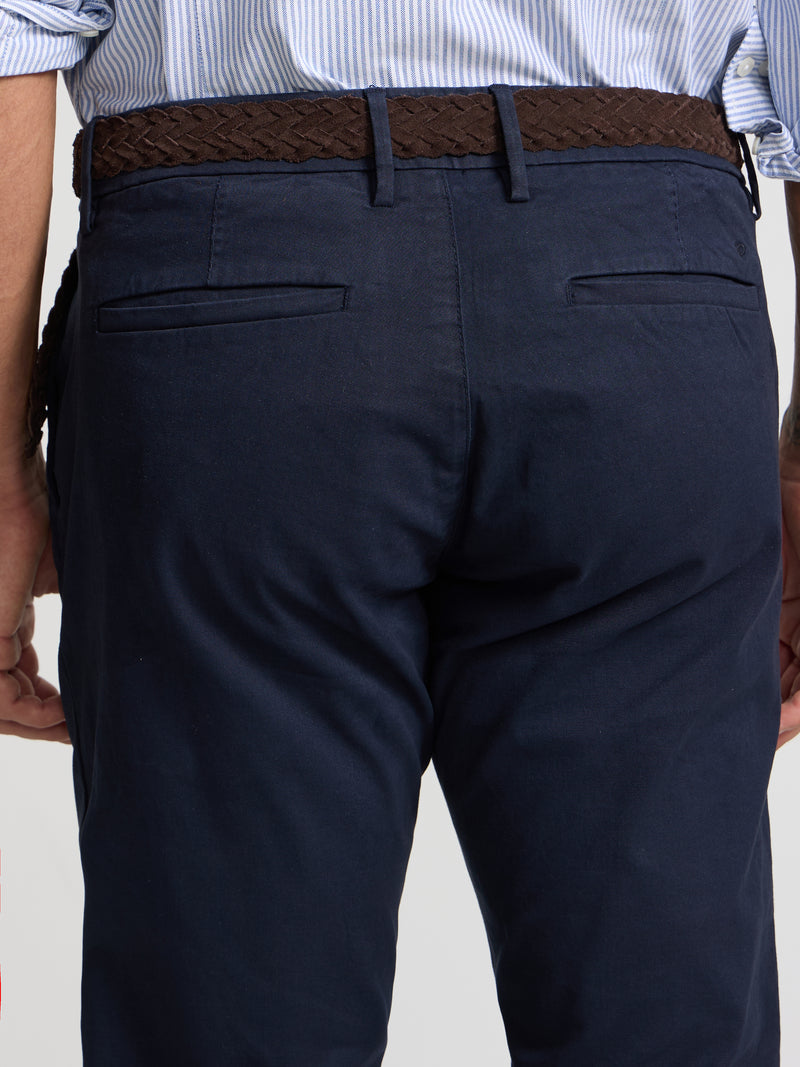 Navy blue sport chino trousers