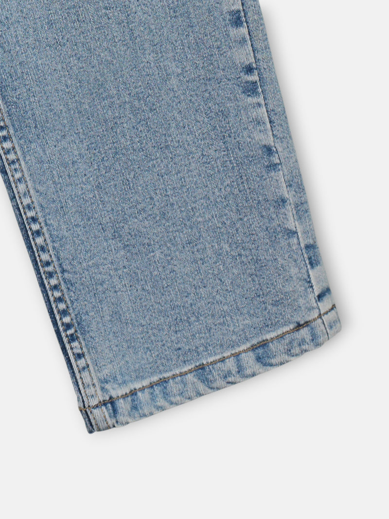 Medium blue denim sport trousers