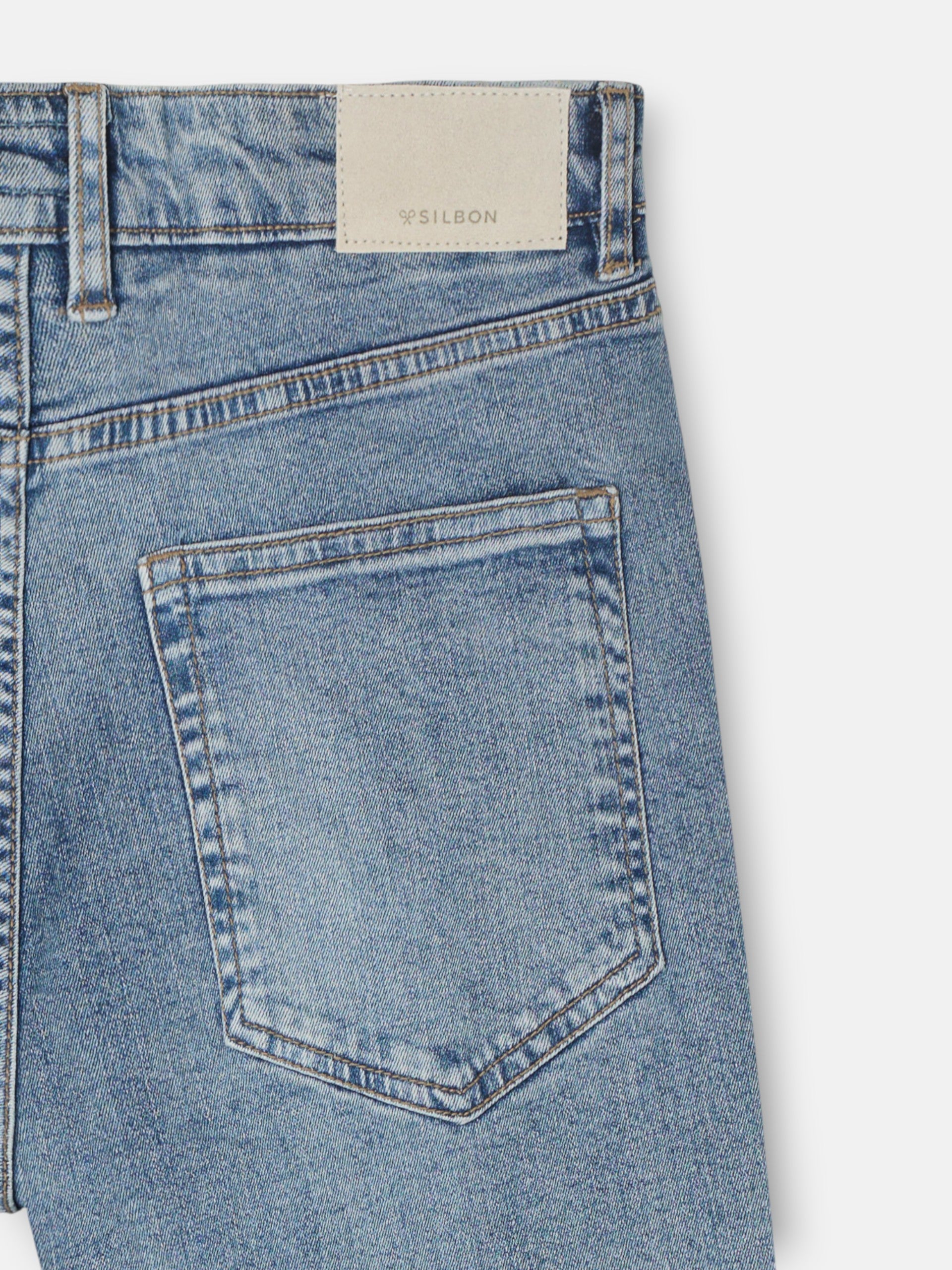 Pantalon sport denim azul medio