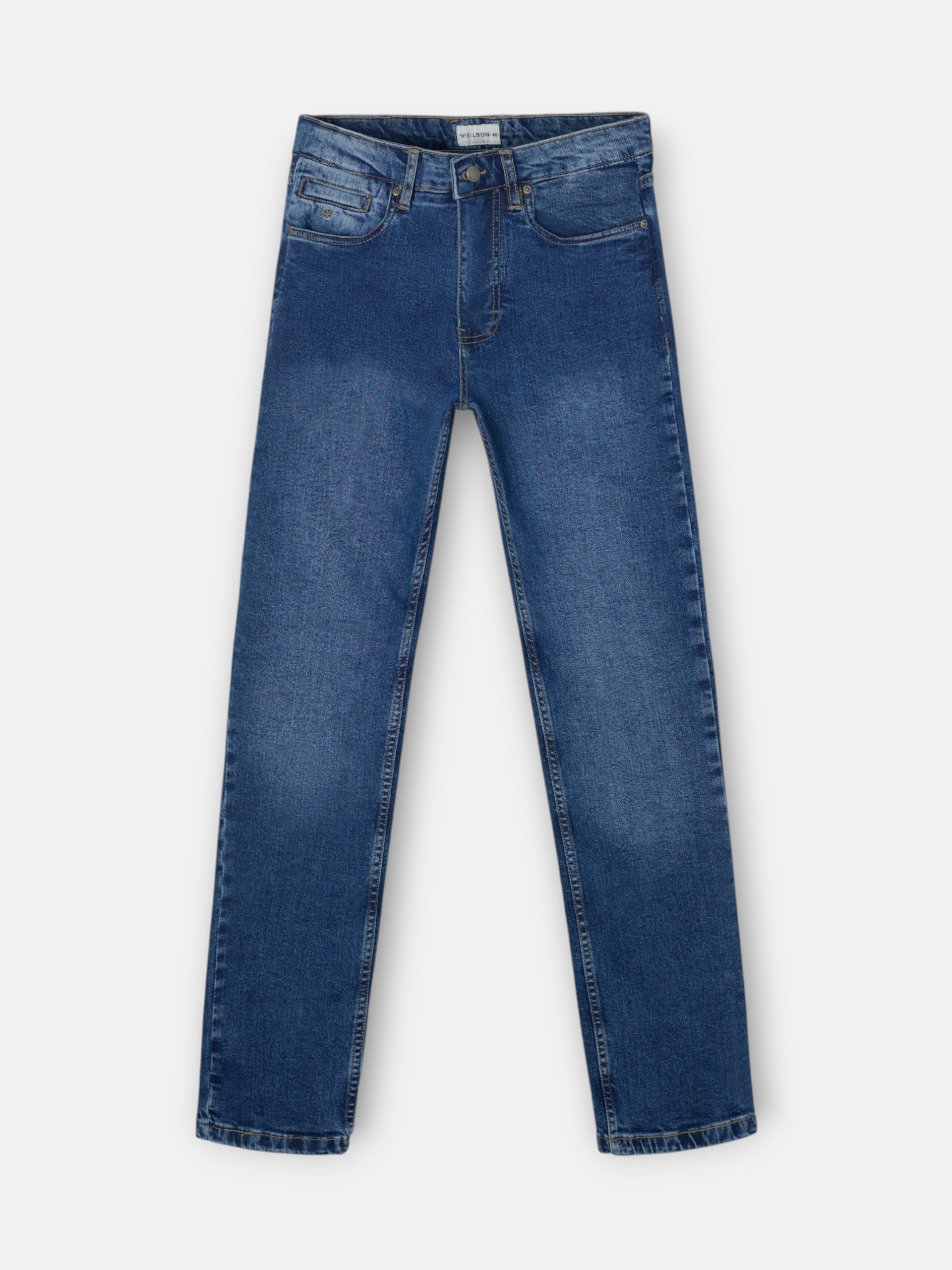 Dark blue denim sport trousers