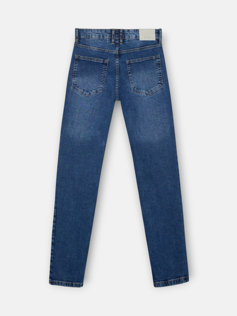 Dark blue denim sport trousers