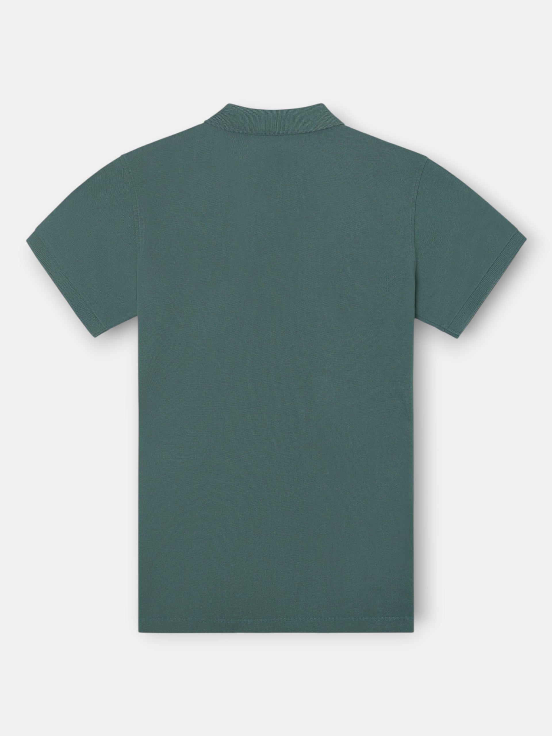 Polo manga corta verde oscuro