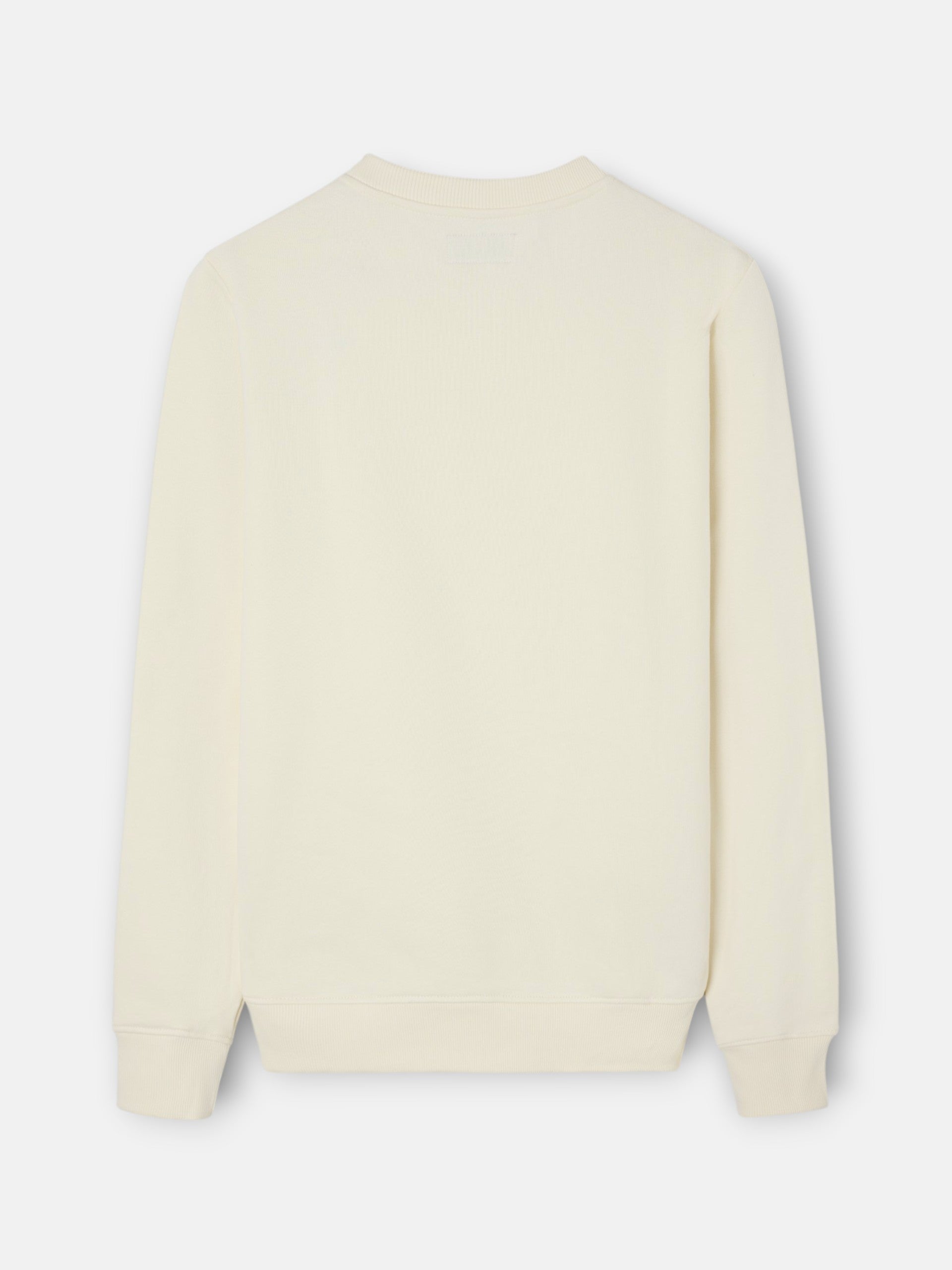 Sudadera raqueta relieve crema