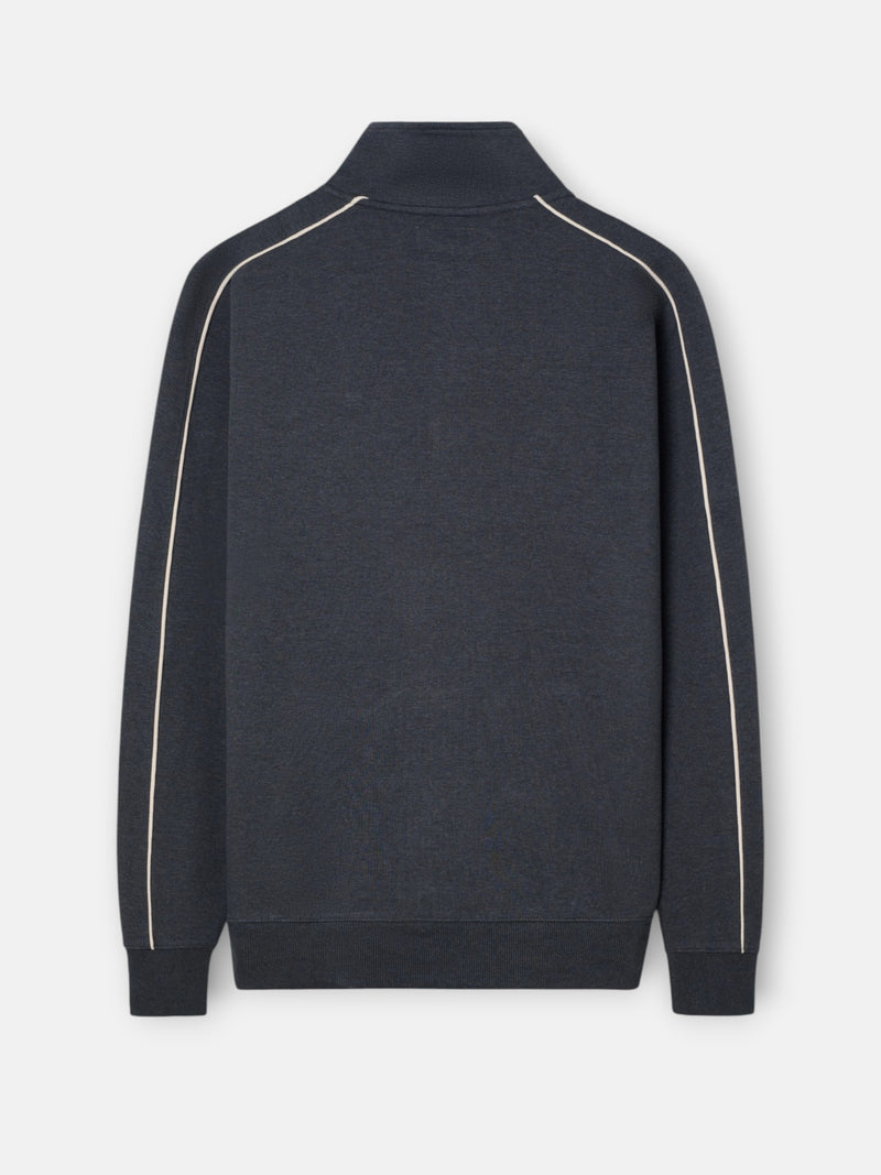 Sweat-shirt de survêtement à demi-fermeture éclair sb gris