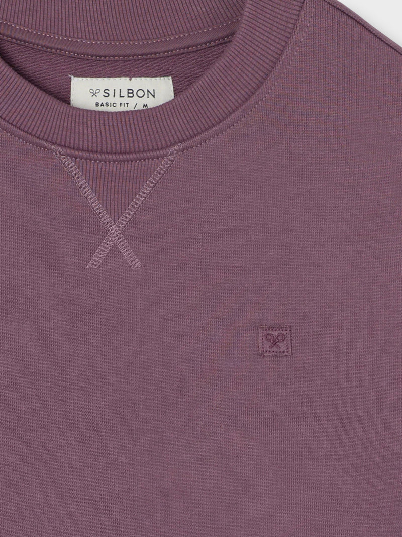 Sudadera miniparche burdeos